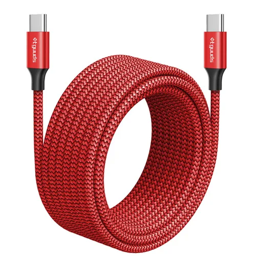 Vista 15 de etguuds - Cable largo USB C a USB C de 10 pies, 60 W, cable de carga rápida tipo C a C Para iPhone 17 16 15 Pro Max Plus Air, Samsung S26 S25 S24
