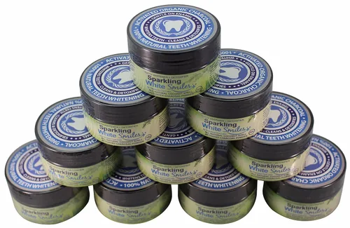 Vista 4 de Polvo de carbón activado para blanquear, limpiar y desintoxicar los dientes naturales, carbón activado con cáscara de coco, blanqueador de dientes