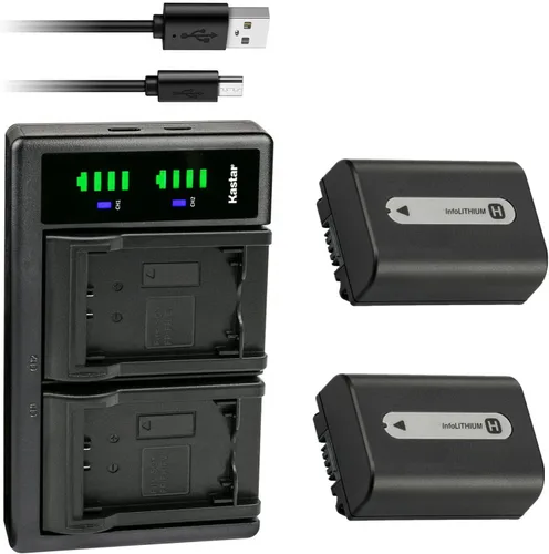 Vista 5 de Kastar NP-FH50 LTD2 USB Battery Charger Replacement for Sony DCR-SR36, DCR-SR37, DCR-SR38, DCR-SR40, DCR-SR42, DCR-SR45, DCR-SR46, DCR-SR47