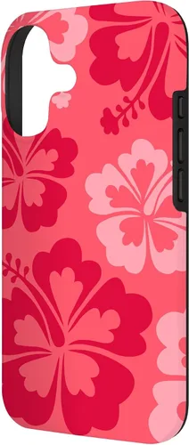 Vista 2 de Hibiscus Flower Beach Hawaiian Exotic Floral Surf Cranberry Case for iPhone 17