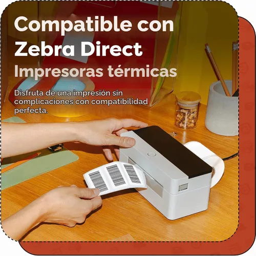 Vista 5 de Aegis Adhesives - Etiquetas térmicas directas de 1 pulgada x ½ pulgada para etiquetas de precio pequeño, dirección de devolución, carpeta