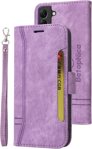Vista 43 de Funda tipo cartera para Samsung Galaxy S20, piel sintética, con función atril, ranuras para tarjetas, funda plegable con tapa, funda protectora