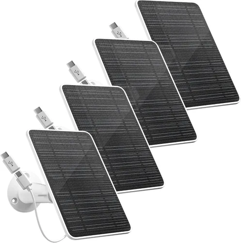 Vista 10 de Panel solar premium para cámara Google Nest, panel solar de 5W para cámara Google Nest interior y exterior (versión con batería), especialmente