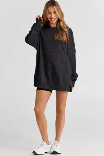 Vista 29 de SHEWIN Sudadera casual de manga larga con cuello redondo para mujer, ligera, holgada