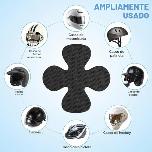 Vista 5 de Forro para casco de motocicleta, reutilizable, lavable, almohadilla para casco duro