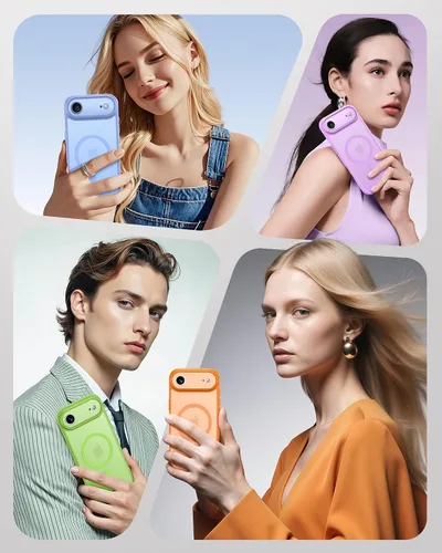 Vista 340 de TOCOL Funda para iPhone 11, compatible con Magsafe, protección completa de cámara, imanes integrados, protección contra caídas, funda translúcida