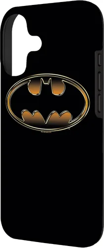 Vista 2 de Batman Funda protectora en relieve negra y dorada para iPhone 17