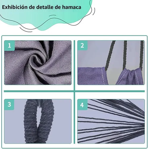 Vista 5 de YUCAN Soporte para Silla Hamaca con Silla Columpio Colgante Incluida, Resistente a la Intemperie y que Ahorra Espacio, Soporte Máximo 450 Libras
