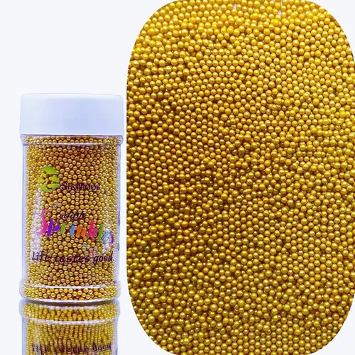 Vista 32 de SE Si&Moos Pink Nonpareil Sprinkles - Mini perlas comestibles de 0.079 in Rosa bebé