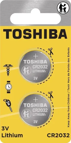 Vista 7 de Toshiba CR2032 3 Volt Pila de Litio Tipo Moneda (5 Baterías)
