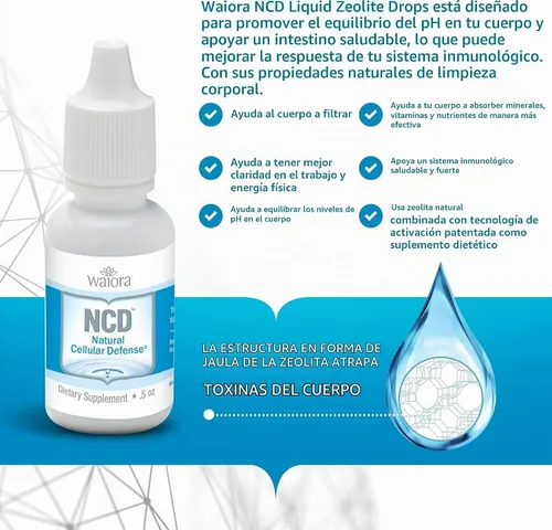Vista 4 de Suplemento líquido natural de defensa celular (NCD), fórmula mineral y botánica avanzada, bienestar diario inmune y celular, gotas de fácil