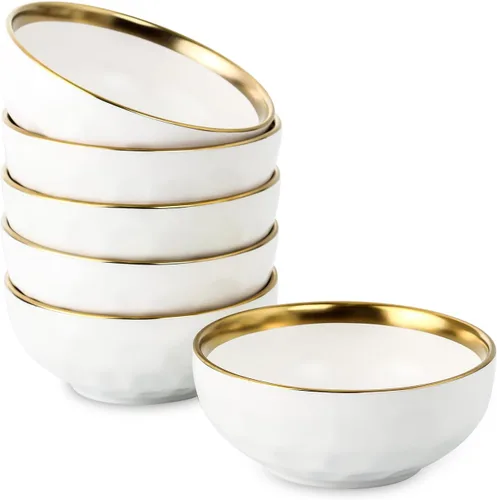 Vista 12 de vicrays Juego de Cuencos de Cerámica para Ensalada de Cocina, para Servir - Cuencos de Sopa de 32 Onzas, Cuencos para Pasta, Resistentes a