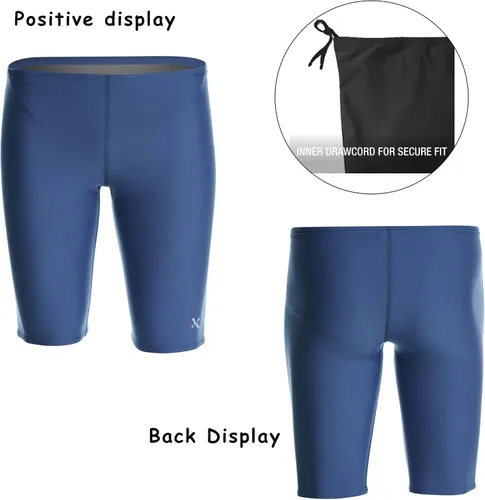 Vista 5 de Nabevin Bañador Jammer ProLT Endurance+Traje de baño de entrenamiento sólido para hombre