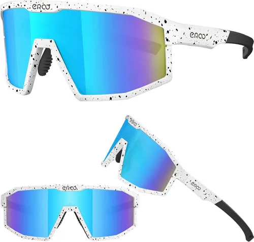 Vista 10 de Eazyrun Gafas de sol polarizadas deportivas para niños de 8 a 12 años, lentes para béisbol, softbol, ciclismo, protección UV para niños y niñas