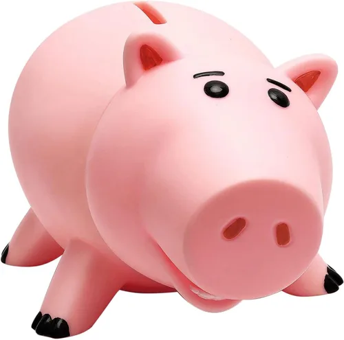 Vista 8 de Hucha Hamm, bonita alcancía de plástico para niños y niñas, banco de dinero irrompible para regalo para niños (azul)