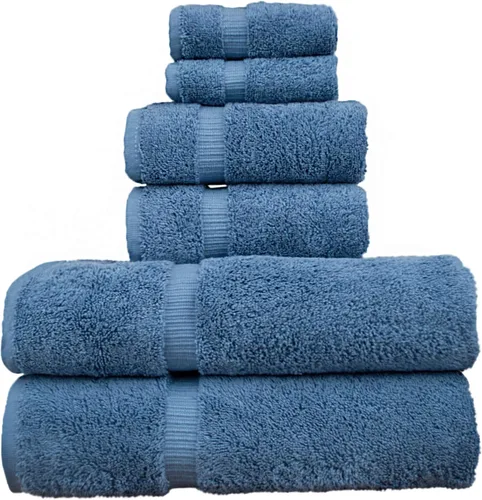 Vista 43 de Colección Luxury Hotel & Spa Altamente Absorbente, Secado Rápido 100% Algodón Turco 700 GSM, Toalla Eco Amigable, para Baño Borde Dobby Toalla
