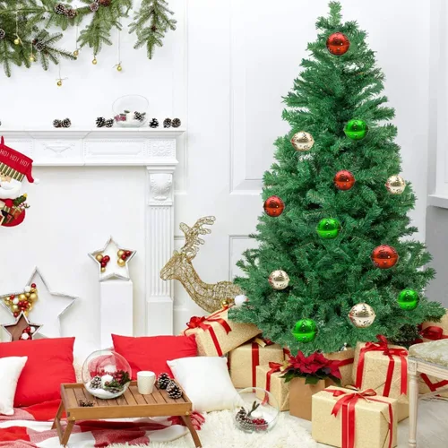 Vista 6 de 3 cascabeles de Navidad de 2.5 pulgadas, campanas huecas grandes y coloridas para árbol de Navidad, campanas de metal para casa/fiesta/adornos
