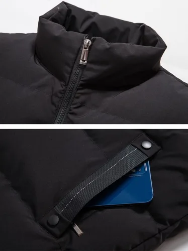 Vista 7 de Chalecos de abrigo para hombre, para invierno, cálido, para exteriores, acolchado, ligero, chaleco