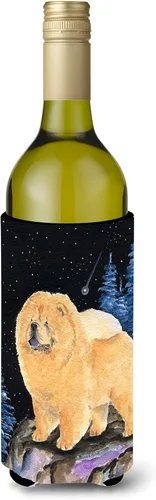 Vista 98 de Caroline's Treasures SS8447CC Starry Night English Bulldog - Enfriador para latas o botellas, lavable, funda plegable con aislamiento para bebidas
