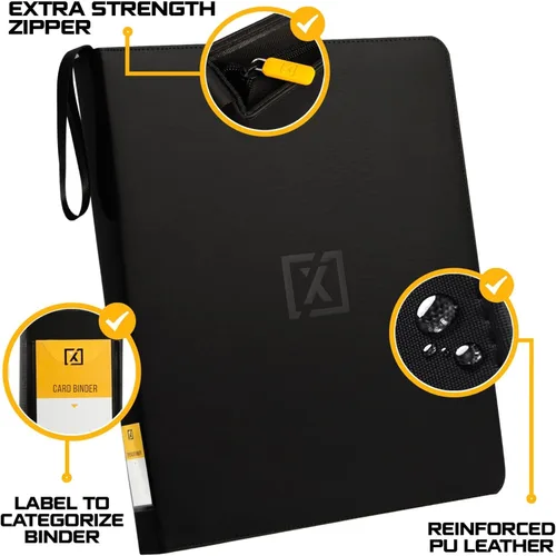 Vista 3 de X PRO Carpeta de tarjetas de carga superior, compatible con fundas de tarjetas de carga superior, se adapta a 252 20 cargadores premium incluidos