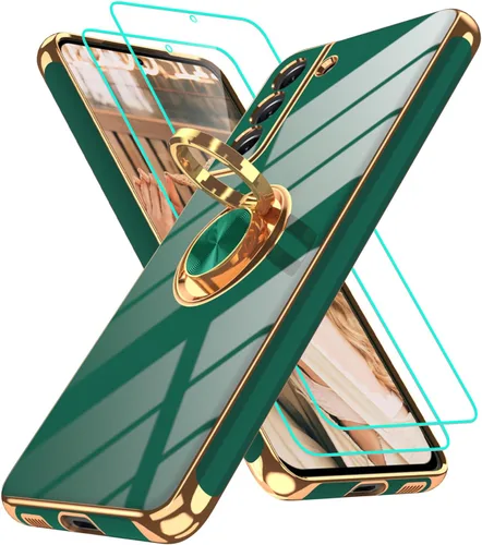 Vista 37 de Funda para Motorola Moto G 5G 2024: Funda Moto G Play 5G 2024 con 2 piezas de protectores de pantalla, soporte de anillo de rotación de 360°