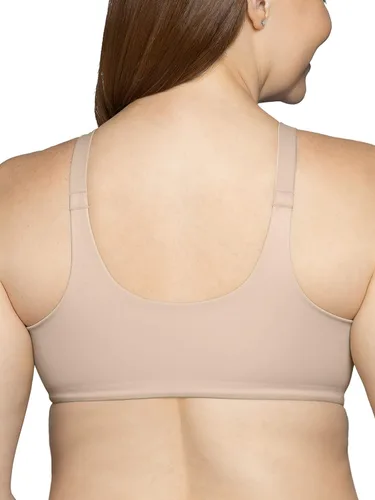 Vista 3 de Vanity Fair Brasier con cierre frontal de figura completa para mujer, suavizado de espalda de belleza, copas ligeramente forradas hasta DDD