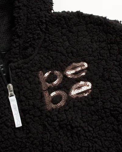 Vista 3 de bebe Sudadera para niñas Sudadera con capucha de forro polar Sherpa 7-16