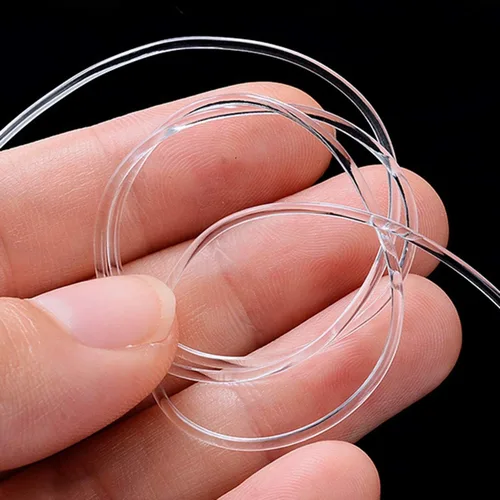 Vista 3 de Pulsera elástica de cristal transparente de 328 pies para hacer joyas, collares, pulseras, hilo de cuentas, 0.031 in