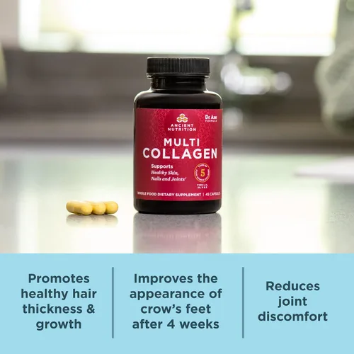 Vista 6 de Ancient Nutrition Cápulas de colágeno múltiple, 90 unidades + polvo de proteína de colágeno múltiple, sin sabor, 60 porciones
