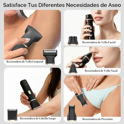 Vista 5 de Recortadora de bikini depilación facial para mujeres maquinilla de afeitar