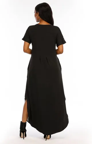 Vista 3 de AZPSRT Vestido suelto casual con estampado de arte afroamericano para mujer