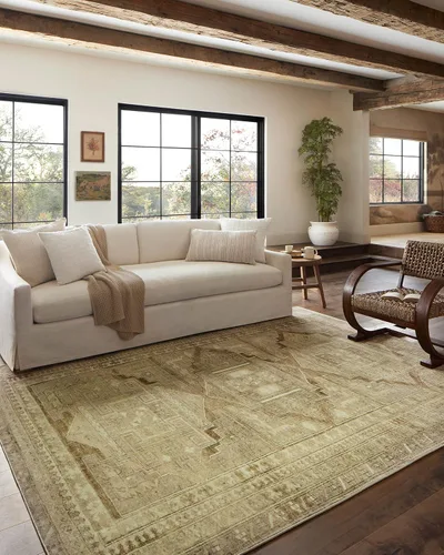 Vista 15 de Loloi Magnolia Home de Joanna Gaines Sinclair Collection SIN-06 - Alfombra decorativa tradicional de 2 pies 3 pulgadas x 3 pies 9 pulgadas, altura