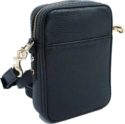 Vista 3 de Marc Jacobs H131L01RE21-001 - Bolso bandolera de piel del norte del sur negro con herrajes dorados para mujer, Negro