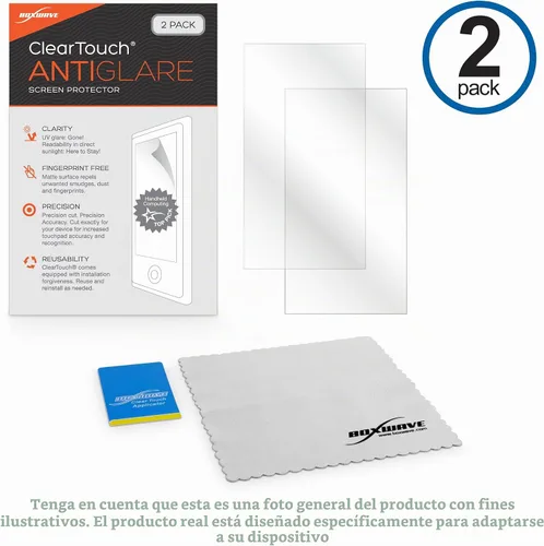 Vista 7 de BoxWave ClearTouch - Protector de pantalla compatible con terminal cuadrado, antirreflejos (2 unidades), antihuellas mate para terminal cuadrado