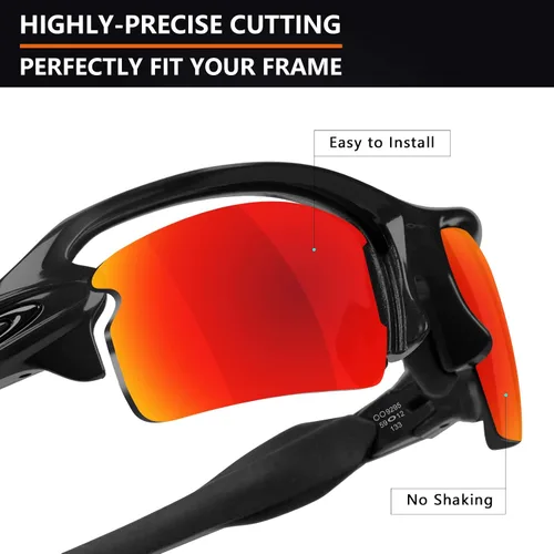 Vista 3 de Alphax Lentes de repuesto polarizados para Oakley Flak 20 OO9295 - Múltiples opciones
