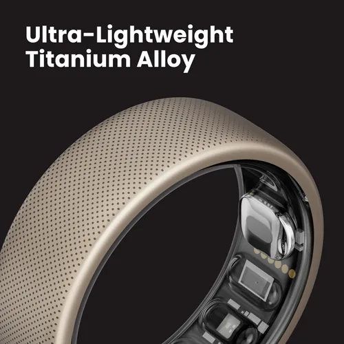 Vista 5 de Amazfit Helio Smart Ring, monitor de sueño/corazón, resistente al agua, iOS
