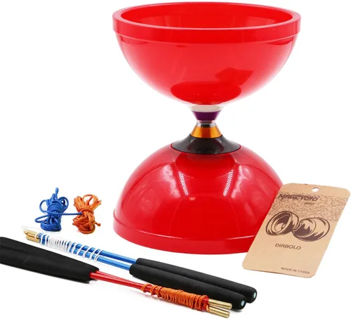 Vista 8 de MAGICYOYO Diabolos MD01 Pro Triple Bearings Diábolo Yoyos para niños, adolescentes y adultos, juguete de malabarismo giratorio de principiantes a