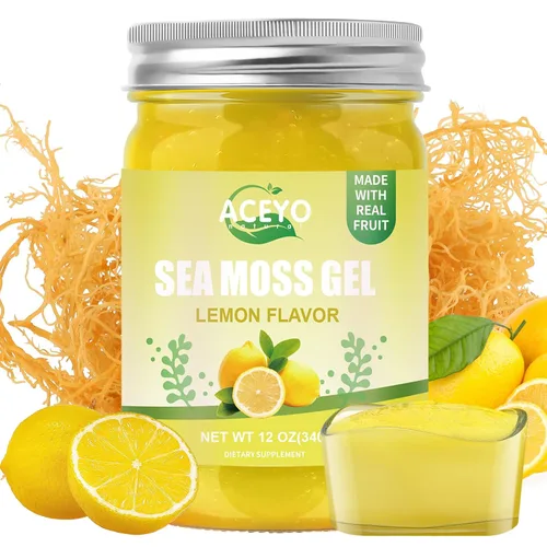 Vista 11 de ACEYO Gel de musgo marino irlandés (18 onzas) crudo vegano mango sabor piña 102 vitaminas y minerales cosechados en la naturaleza sin OMG