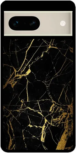 Vista 2 de Funda de goma negra de mármol negro y dorado compatible con Google Pixel 10, 10 Pro, 10 Pro XL, 9a, 9 Pro, Pixel 9, Pixel 9 Pro XL, 8a, 8 Pro, 8, 7