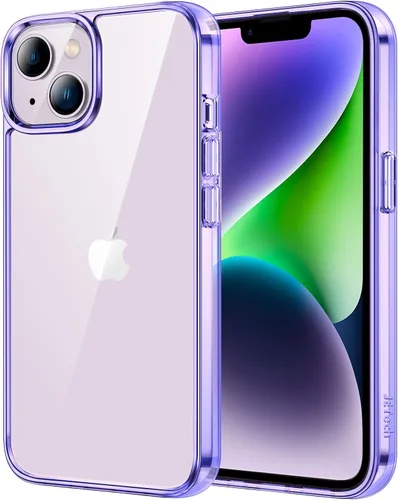 Vista 25 de JETech - Funda para iPhone 14 de 15,5 cm, cubierta a prueba de golpes que no se pone amarilla, parte trasera transparente antiarañazos (negro)