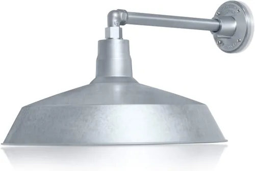 Vista 9 de 17 pulgadas. RLM Warehouse - Pantalla con brazo de cuello de cisne y bombilla Led A19 5000K de 9W