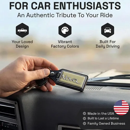 Vista 2 de Brotherhood Car Key Chain for Cutlass - Classic Models Keychain for Men and Women Gift Key Ring