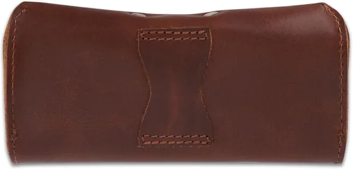 Vista 3 de Leather Eyeglass Case Genuine Leather Sunglasses Case Eyewear Pouch Glasses Sleeve Slim Unisex Eyeglass Holder