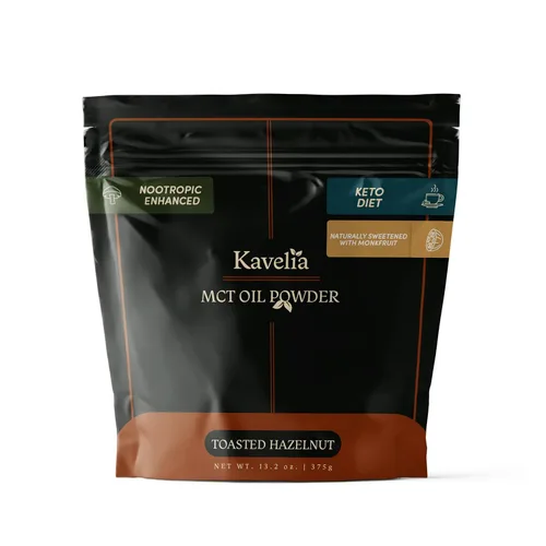 Vista 10 de Crema de café en polvo de aceite MCT sin stevia (regular, vainilla francesa)
