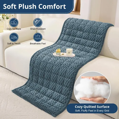Vista 6 de OstepDecor Funda de sofá para perros, lavable, antideslizante, protector de Azul