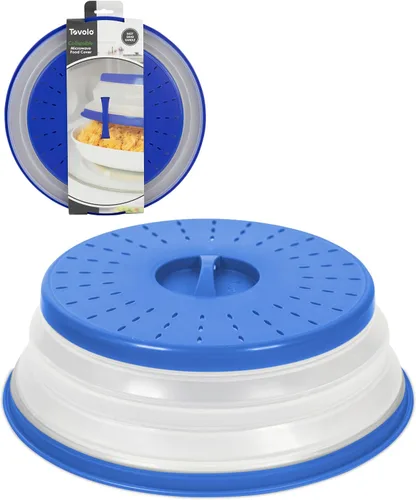 Vista 10 de Tovolo Cubierta antisalpicaduras para microondas para alimentos, mediano (rojo manzana acaramelada) – Tapa protectora antisalpicaduras de silicona