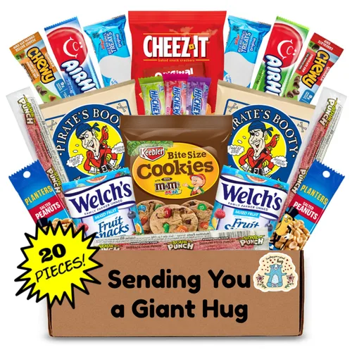 Vista 12 de Hangry Kits Regalos de felicitación para hombres y mujeres - Envía el paquete de cuidado de la cesta de regalo de felicitaciones a un amigo o ser