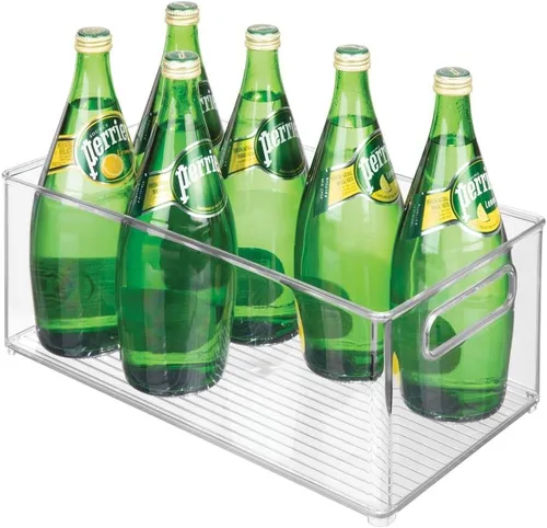 Vista 6 de Cajones organizadores de plástico para el almacenamiento de alimentos y despensas de cocina de mDesign
