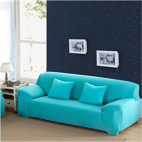 Vista 11 de Daesar Fundas elásticas para sofá, fundas impermeables de color liso, color beige y blanco (poliéster de 1 plaza)