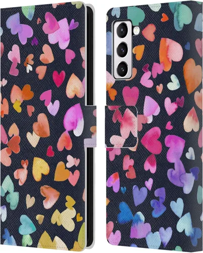 Vista 70 de Head Case Designs Officially Licensed Ninola Brushstrokes Multi Colorful Leather Wallet Case Compatible with Samsung Galaxy A07 4G